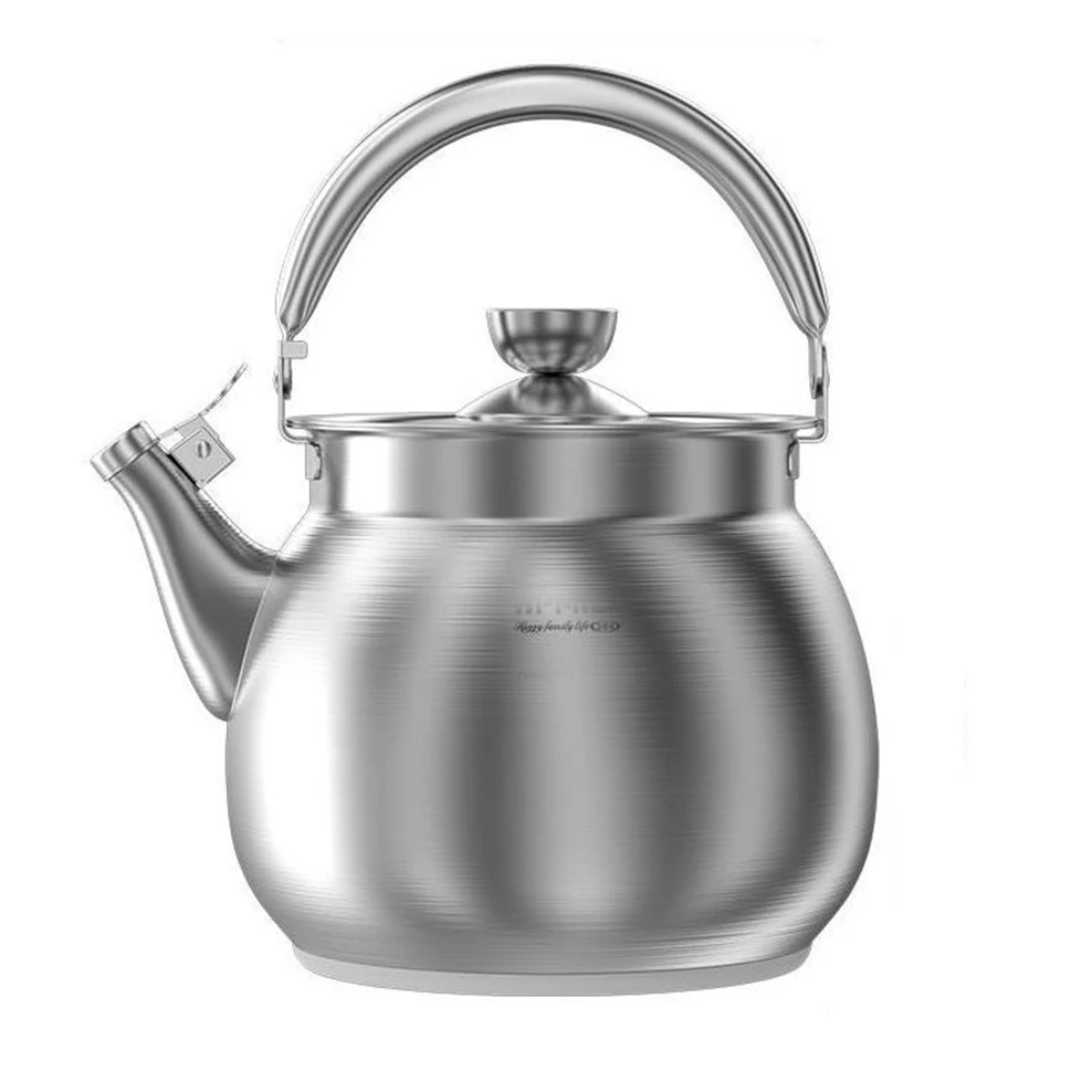 

304 Stainless Steel Boiling Kettle 5.5L Large Capacity Boiling Water Pot Whistle Kettle For Induction Cooker Gas Stove