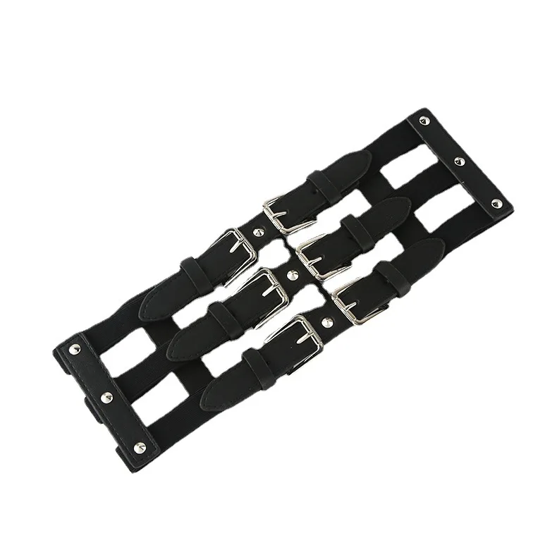 Women Trend Punk Sexy faux Leather Body Bondage Cage Waist Straps Suspenders Harajuku Belt Gothic Clothing Accessorie