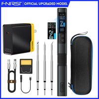 FNIRSI HS-02B Smart Electric Soldering Iron PD 100W Adjustable Temperature Fast Heat Portable Soldering Iron Station Kit