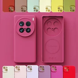 for Magsafe Pink Liquid Silicone Case for VIVO X200 Pro Mini X100 Pro X100s X200 Ultra Soft Skin Smooth Magnetic Cover Bumper