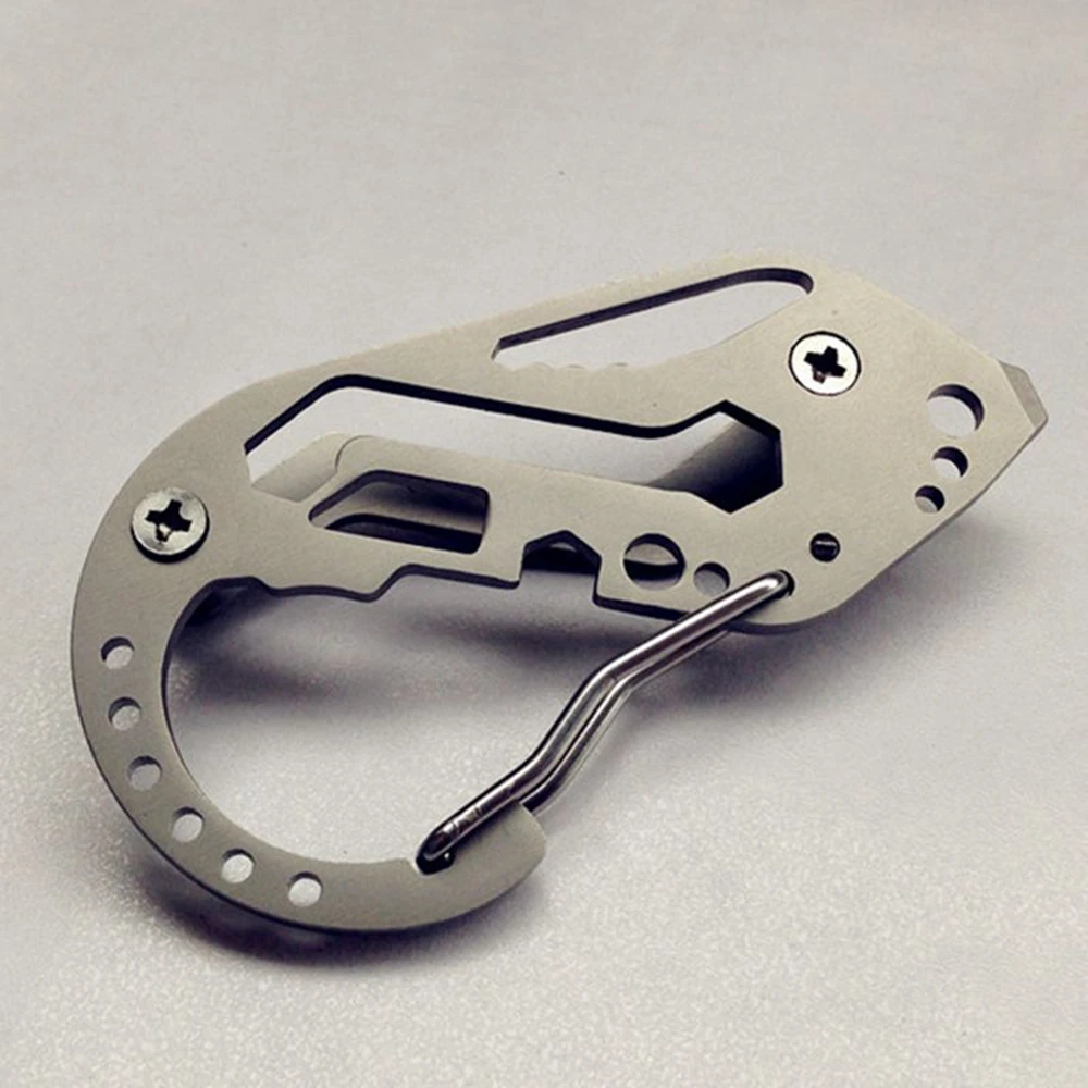 Multifunction Tool Stainless Steel Key Holder Organizer Clip Folder Keyring Keychain Case Outdoor Survival Travel Tool