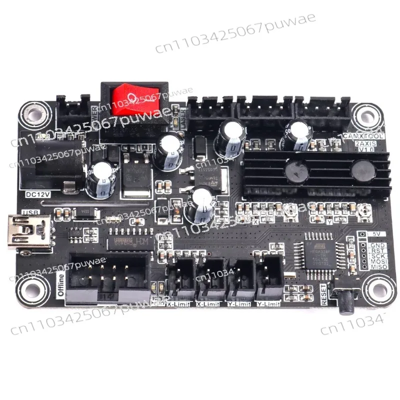 

2-Axis Laser Engraver Control Board Type-C Port 2-Axis Integrated Driver GRBL USB Port Main Board For Laser Engraving Machine