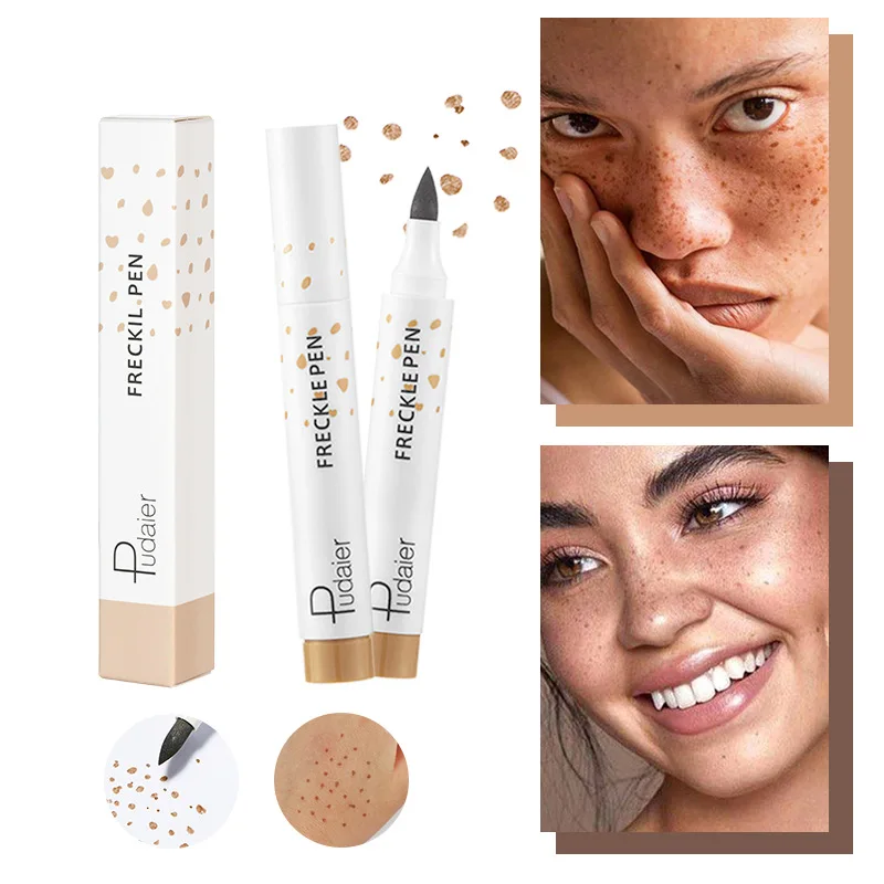 Pudaier-pluma de pecas resistente al agua, simulación Natural, maquillaje de punto falso, herramienta duradera, delineador de ojos, Cosméticos duraderos