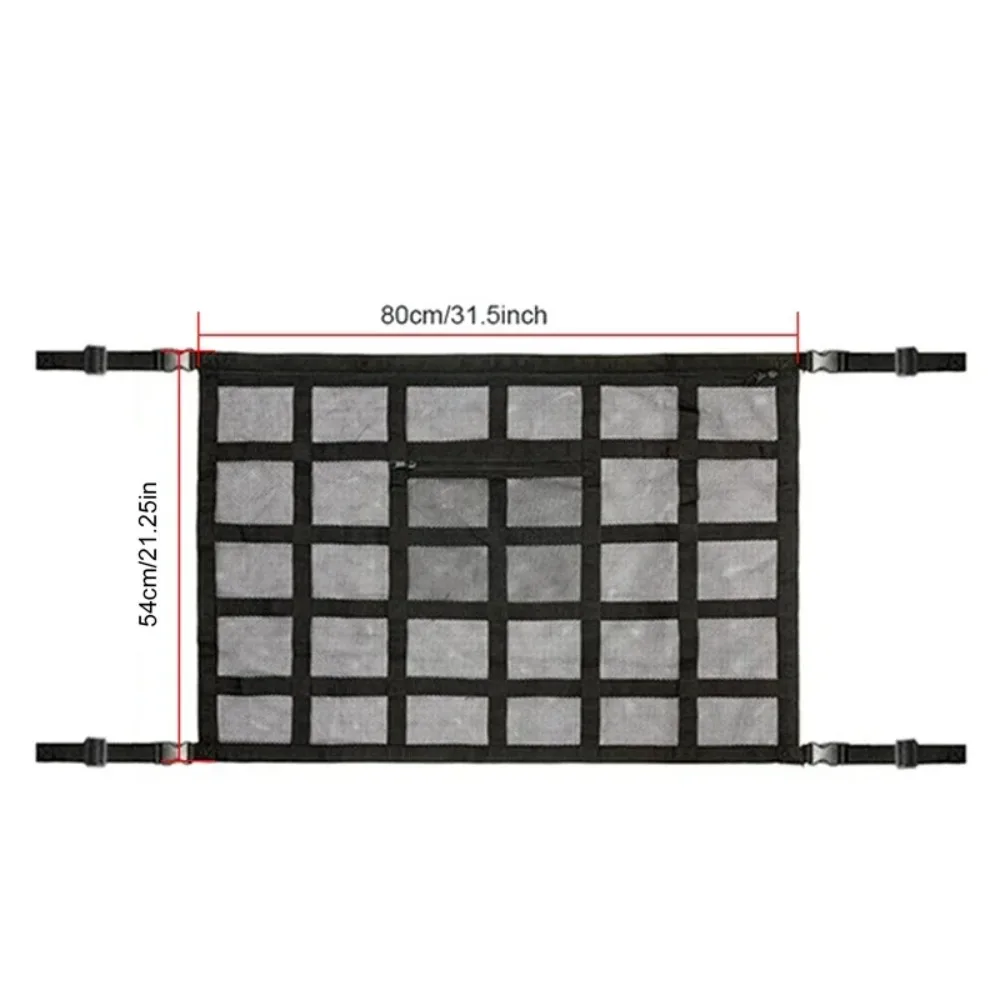 Car Camping Essentials Ceiling Cargo Net Car Ceiling Cargo Net Pocket Cargo Net For SUV Load Bearing Car Truck SUV Road Trip