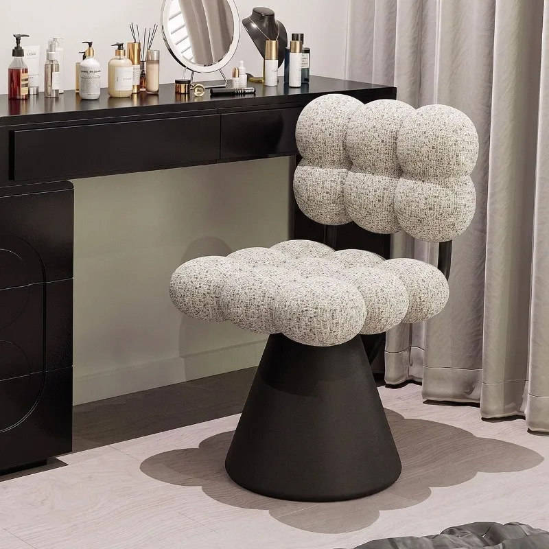 Art Living Room Chairs Luxury Easy Cleaning Living Room Chairs Rotatable Ergonomics Makeup Chair Bedroom Wooden Furniture