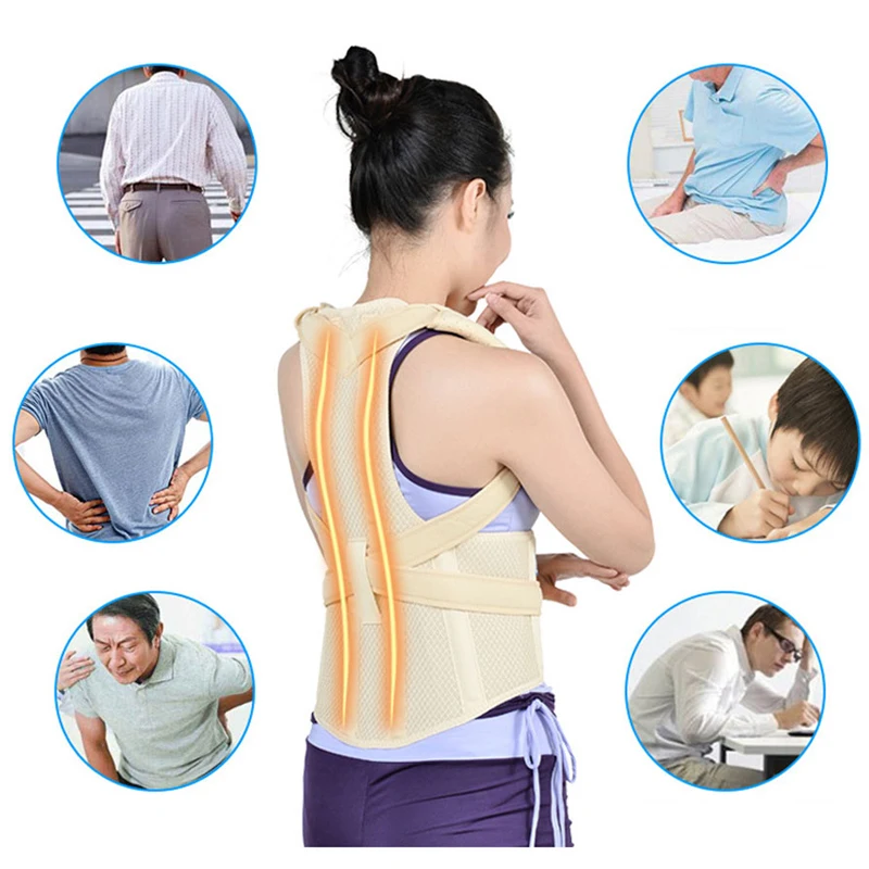 1Pcs Back Support,Adjustable Posture Corrector, Improves Posture,Treats Back Pain, Invisible Correction and Shaping of Hunchback