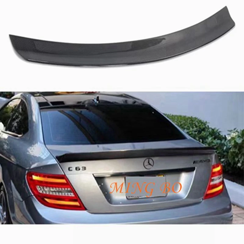 FOR Mercedes-Benz C-Class W204 C204 4Door  Coupe  Carbon Fiber Rear Spoiler Trunk Wing 2007-2014  FRP  Forged car