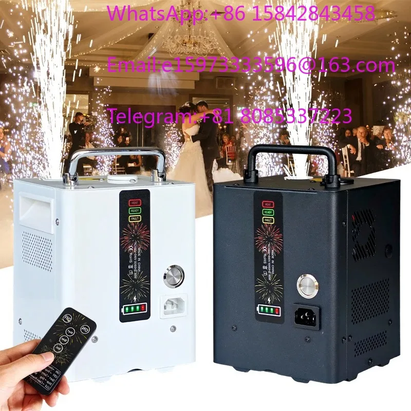 2026- 400w 5200mAh Battery Cold Spark Spray 3 Meters Remote Control Wireless Sparkler Machine for Party Wedding Event