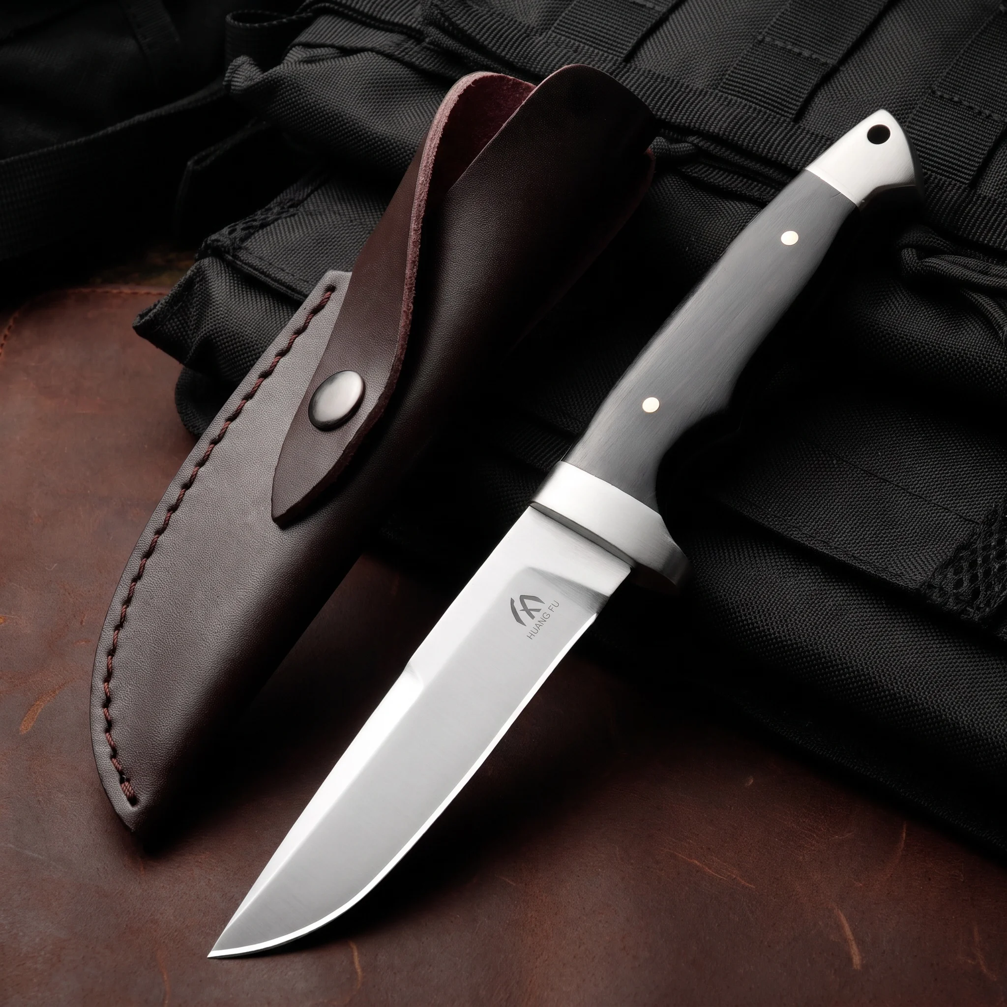 Outdoor High Hardness Integrated Cutting Tool Portable Wilderness Hiking Camping Utility Knife