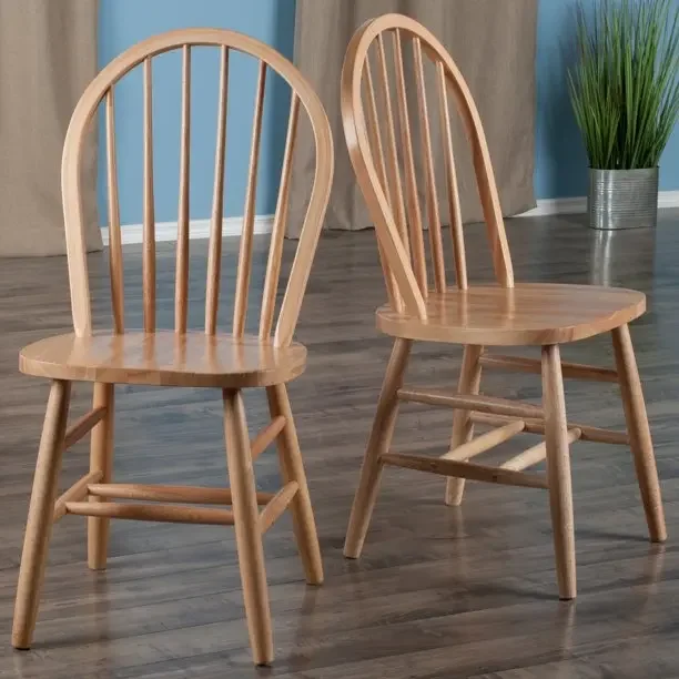 Silla de comedor de madera maciza, elegante, para restaurante