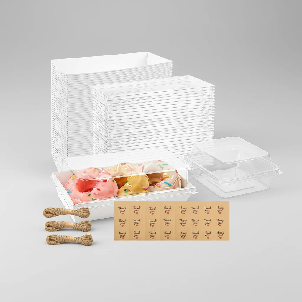 

Коробка для сэндвичей с прозрачной крышкой из пищевого пластика PP для выпечки, десертов и еды на вынос