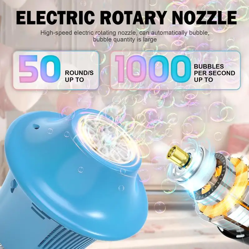 Christmas Bubble Stand Machine,500mAH rechargeable battery Height 47 Inches Stand Up Automatic Bubble Machine for Kids,Outdoor T