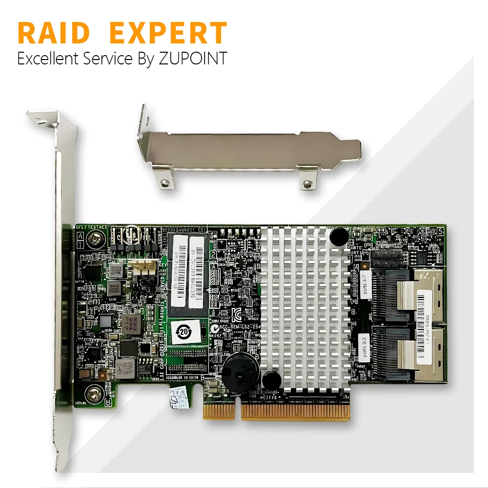 Imagem -02 - Placa Controladora Raid Zupoint-lsi 92678i 6gb Pcie 3.0 512mb Portas Sas Expansor Sff8087 para Pinos Sata