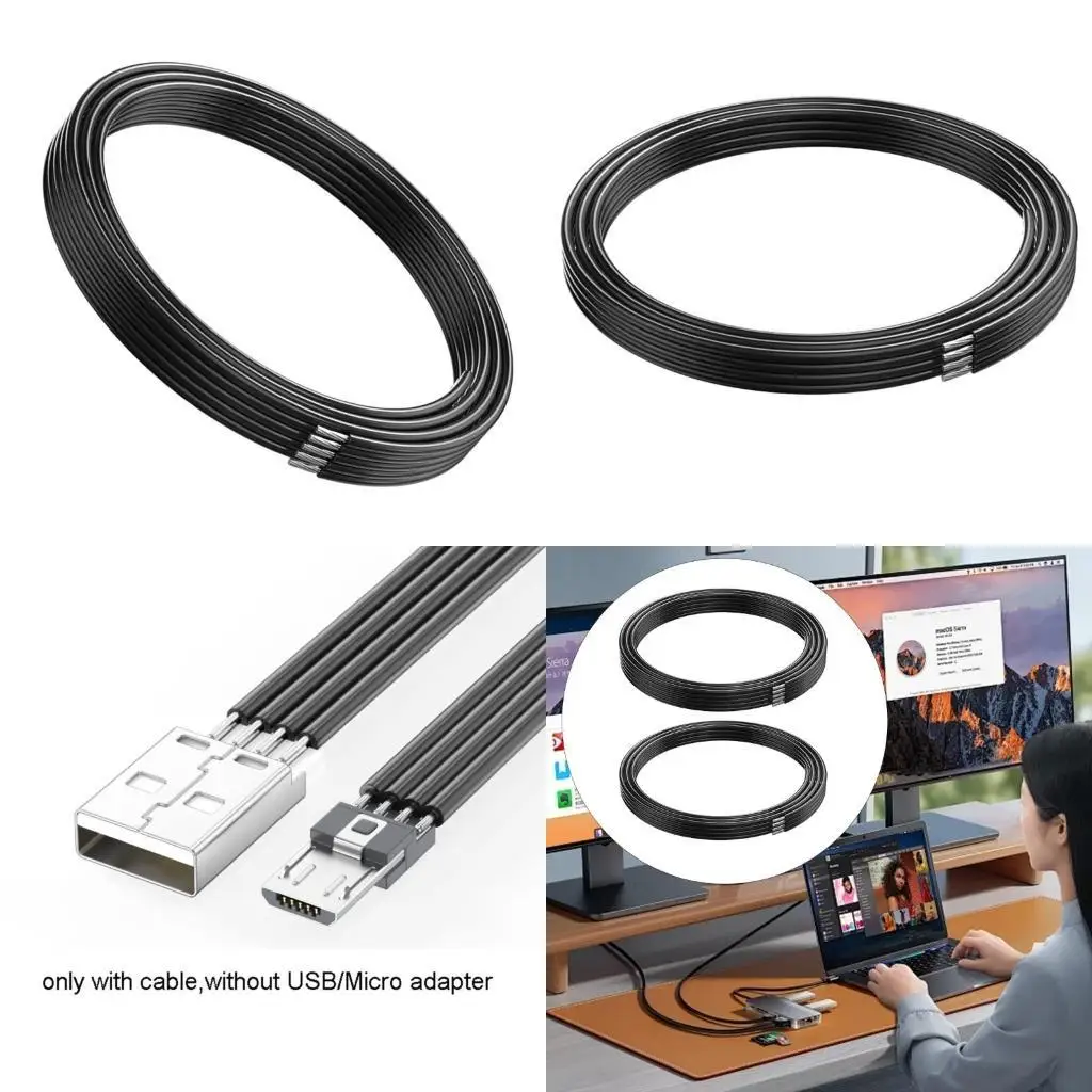 

R53C 24AWG Silicone Electrical Wire Parallel Wire Line 3.3Ft 24 Gauge Soft and Flexible Oxygen Frees Stranded Tinned Wire