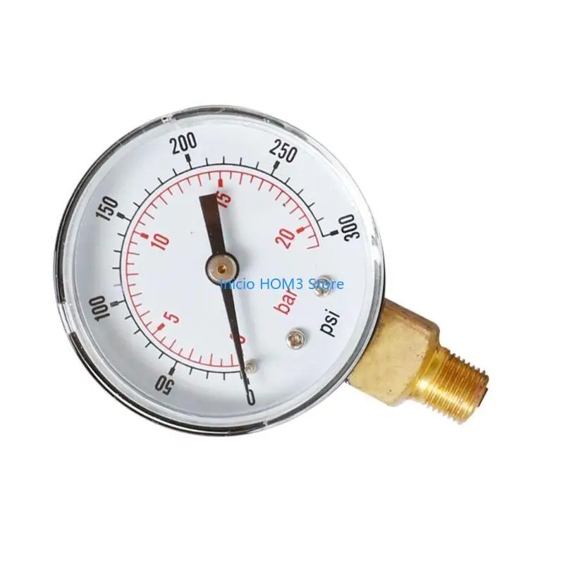 

A5YD Y50 Radial Pressure Gauge 1/4BSPT 52mm Good Airtightness Used on Air/Gas/Water