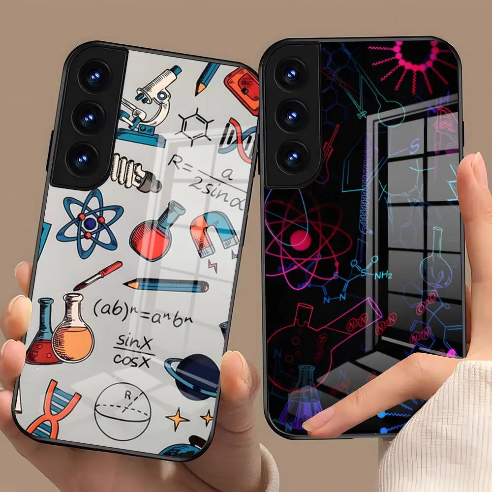 Chemical Science Phone Case For Samsung S26 S25 Plus S20 S20 Plus S22 Ultra S23 FE S21 Plus S21 Ultra Glass Cover