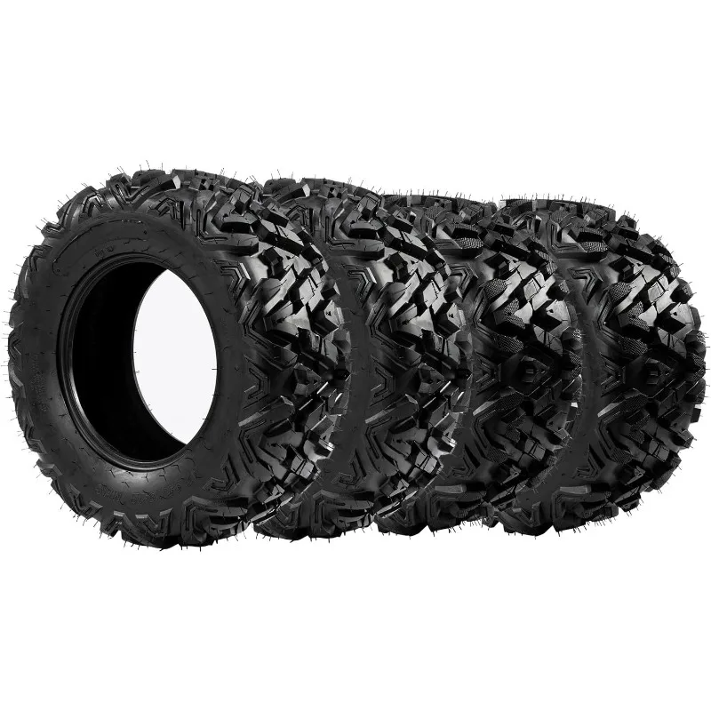 

Set of 4 ATV UTV Tires 25x8-12 25x10-12 Front Rear Sport All Terrian Tubeless Mud Tires 6 Ply 25x8x12 25x10x12