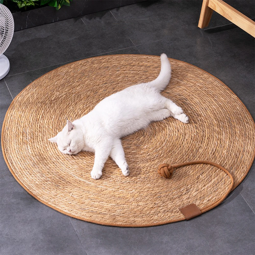 Rascador de ratán para gatos, rascador para afilar las uñas, árbol, poste para rascar, alfombrillas para sofá, Protector de muebles