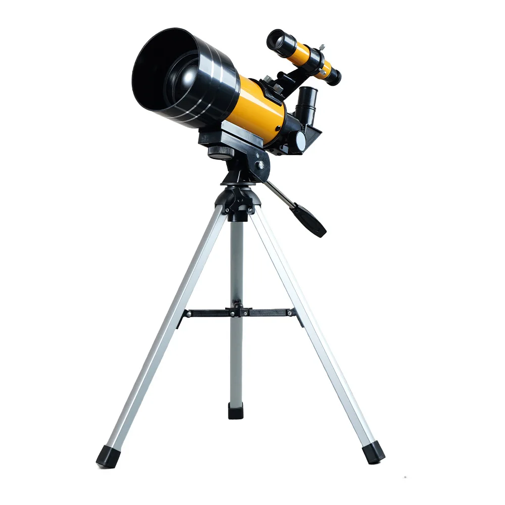 F30070 Yellow Optical Telescope Professional Stargazing Astronomical Image Telescope 070