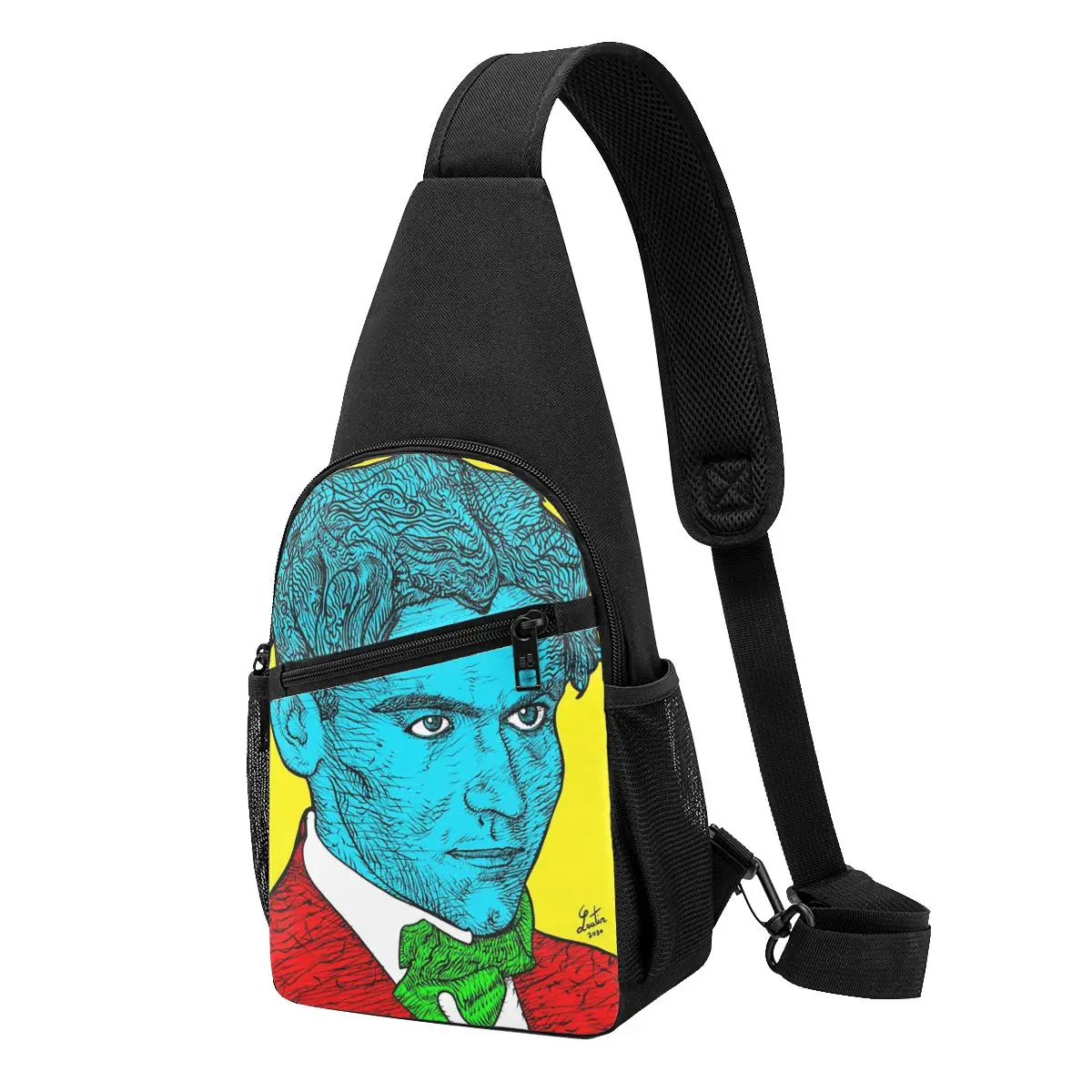 Federico Garcia Lorca Portrait 16 Chest Bag Men Sling Crossbody Backpack Chest Bag Traveling Hiking Daypack Shoulder Bag
