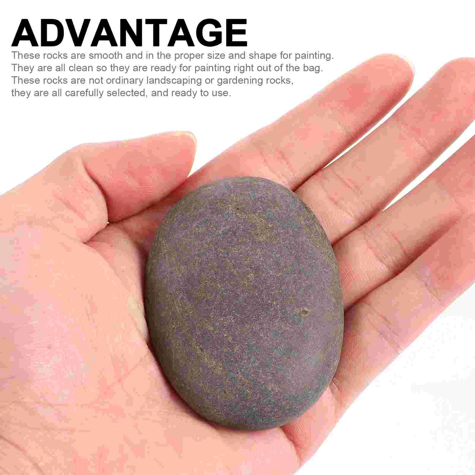 10 Pcs Creative Painting Stone Craft Rocks Stones Natural for Juicy Chalk Smooth Handheld