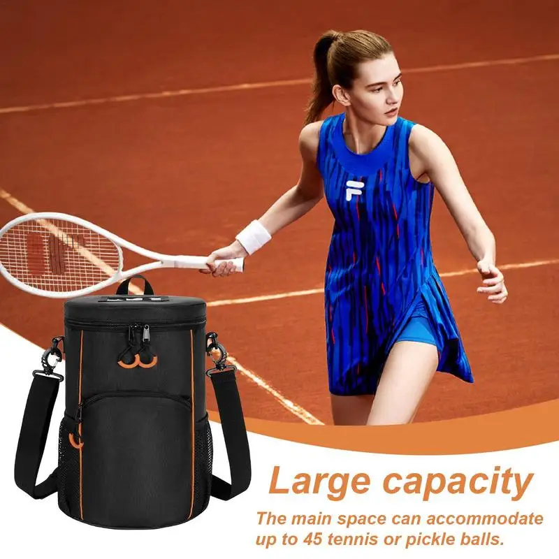 Multi Pocket Baseball Bag Waterproof Balls Holder Bag Tennis Bag With Multiple Pockets And Shoulder Strap For Tennis Racquetball