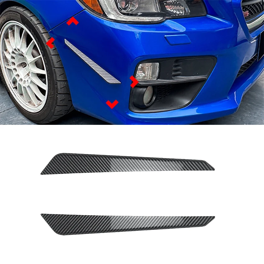 

For Subaru WRX STI VA 2015-2021 Gloss Black/Carbon Fiber Look Intake Frame Spoiler Splitter