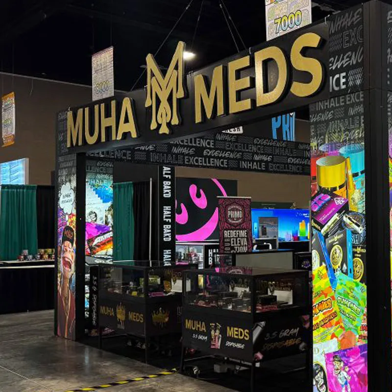 20 X 30 Foot Tradeshow Booth Display Aluminium Fabric Backlit Trade Show Booth Exhibition Stand