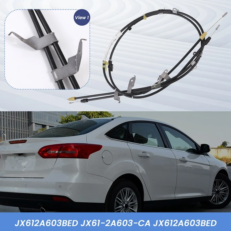 For Ford Focus 2018-2021 JX61-2A603-CA Rear Parking Emergency Brake Cables Lasso Assembly JX61-2A603-BED JX612A603BEE