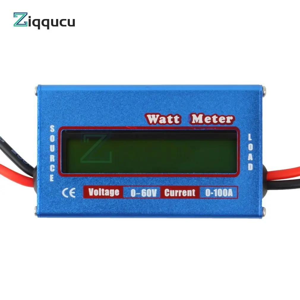 Digital LCD DC 60V 100A Balance Voltage Battery Power Analyzer RC Watt Meter Wattmeter Tester Checker Balancer Char 100A60V