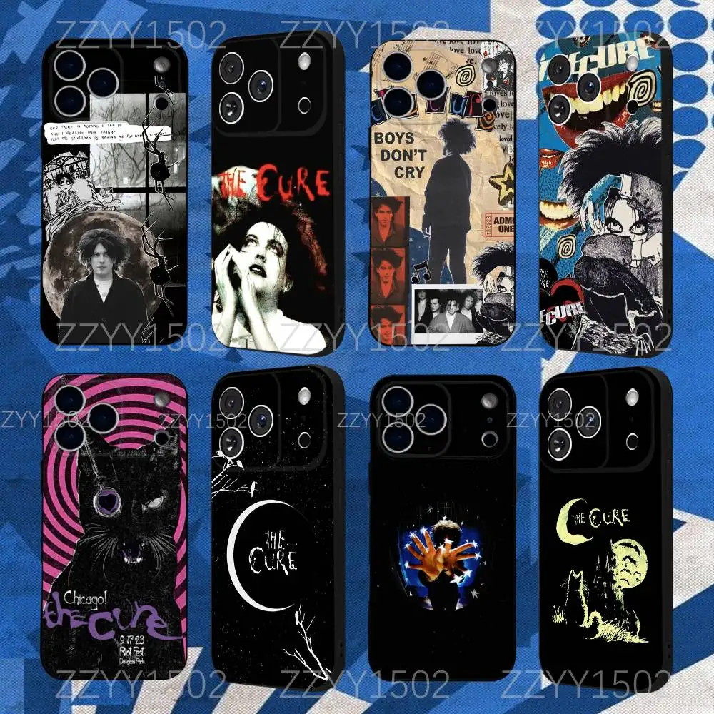

The C-CureS Robert Smith Phone Case For iPhone 17,16,15,14,13,12,Pro,Max,Plus,E,SE4,Air,Mini Black Funda Shell