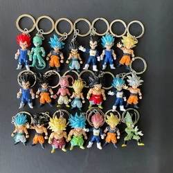 Dragon Ball Son Goku Mini Cute Kawaii Keychain Action Figure Anime Model Cartoon Bag Doll Pendant Figurine Toys Gift 1pcs Random
