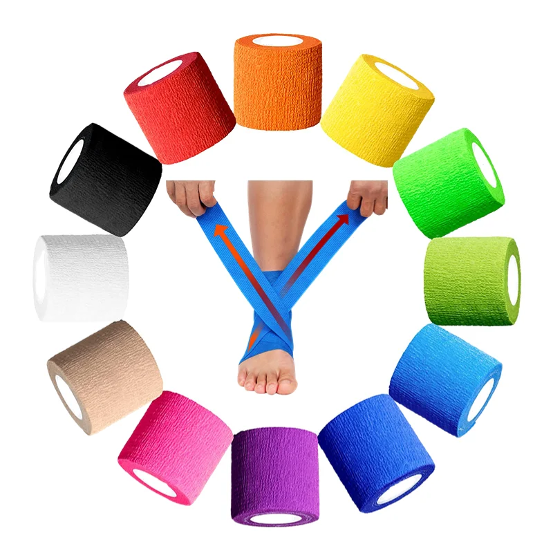 Elastische Bandage Sport Hansaplast Selbstklebendes Klebeband Schützen Handgelenk Palm Finger Arm Schulter Knie Knöchel Haustiere Bein Tattoo Sicherheit – Detail 2