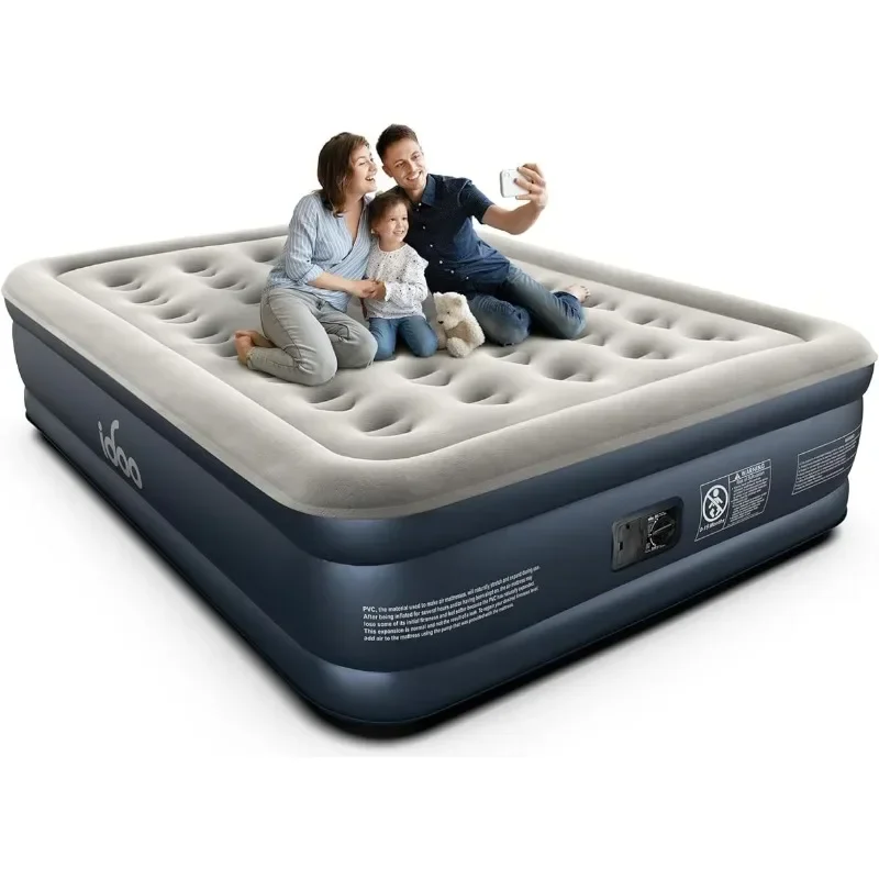 Air Mattress with Built in Pump, Inflatable Mattress for Camping,Guests & Home,Comfort Blow Up Mattress Tatami Mat 18