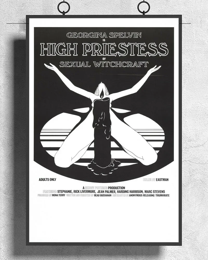 L512 HIGH PRIESTESS OF SEXUAL WITCHCRAFT Movie XXX Sex Exploitation Silk Fabric Poster Art Decor Indoor Painting Gift