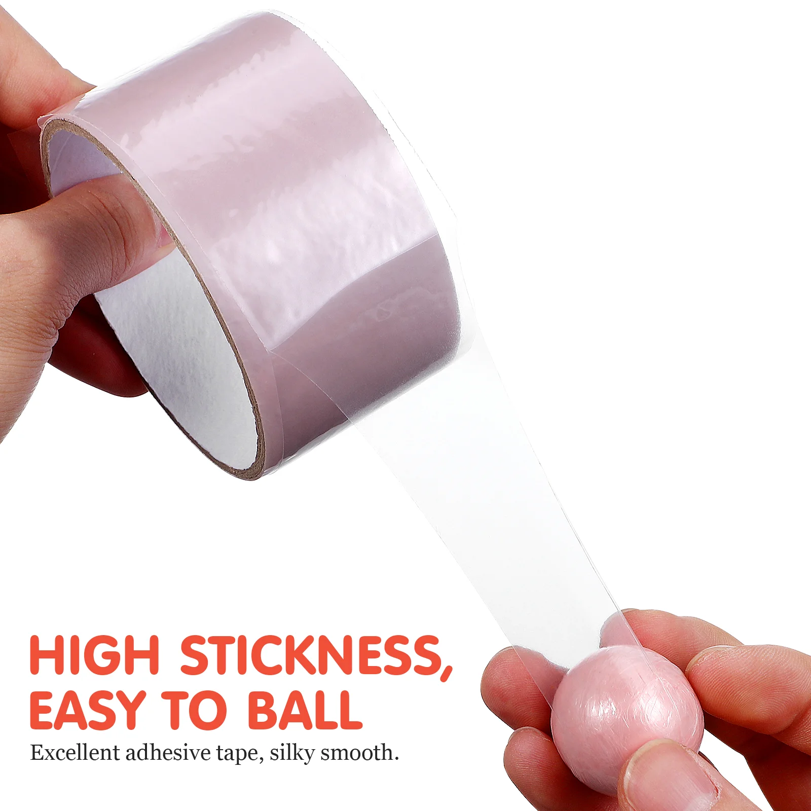 6 Rolls Double Sided Tape Pearlescent Sticky Ball Colored Adhesive Tapes Bright Duct