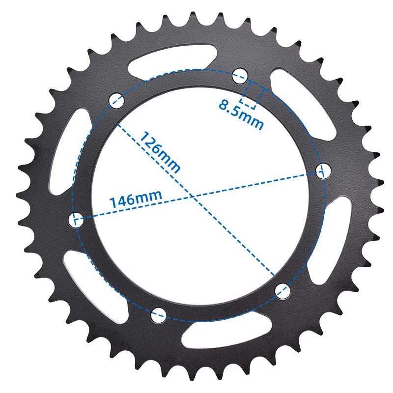 520-41T/44T/49T/50T Rear Sprocket for KAWASAKI KLX400 SUZUKI DR 350 SE DRZ DR-Z 250 400 RM 125 RMX RMZ RM-Z 250 450 Off Road view 2