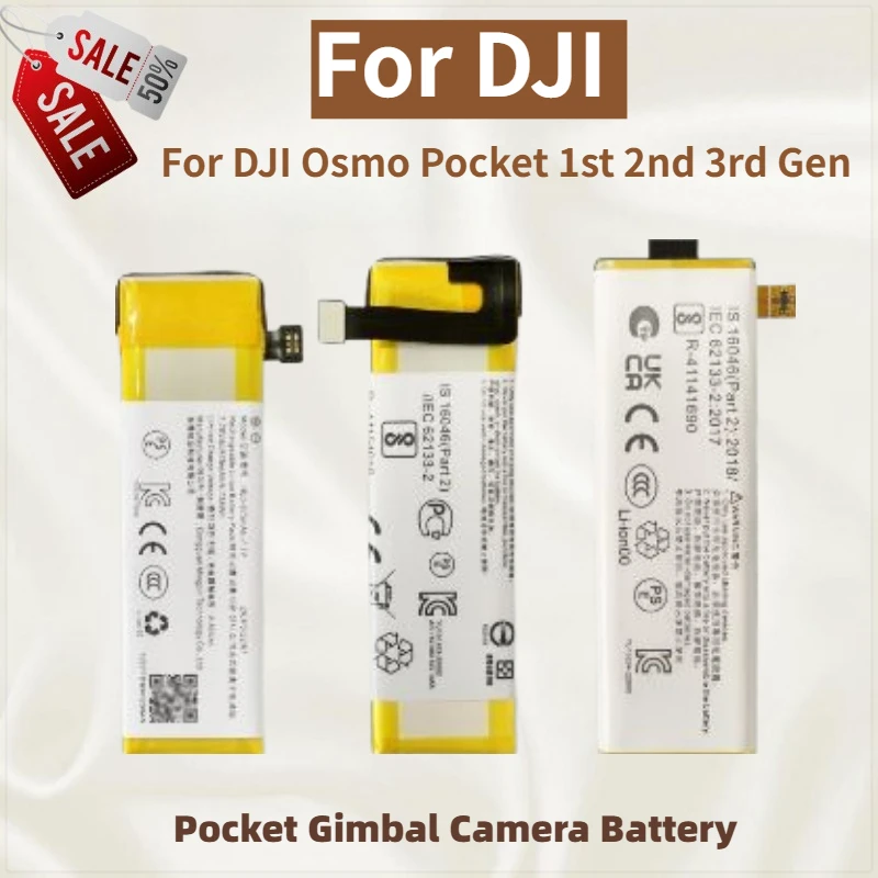 

High Quality HB3 -875MAH-7.7V BHX212-1300-7.7 2ICP5/22/67 Battery for DJI Osmo Pocket 1st 2nd 3rd Gen Camera Brand New