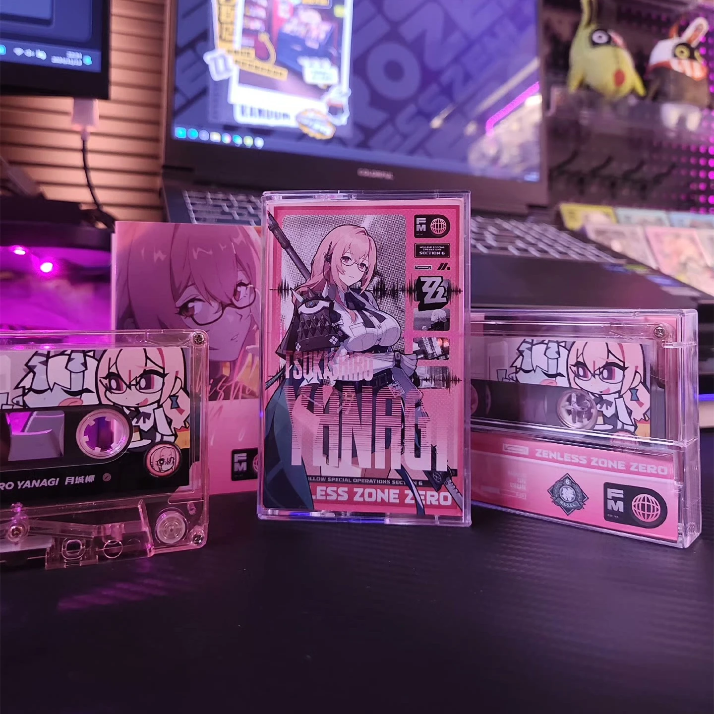 Game Zenless Zone Zero Tsukishiro Yanagi Music Tape Best OST Collection Album Cassettes Cosplay Walkman Recorder Soundtracks Box