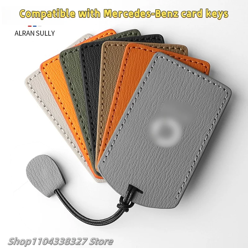 For Mercedes-Benz Smart Elf No. 1 Goatskin Card Holder, No. 3 Smart Elf No. 5, Leather Key Case for Women and Men