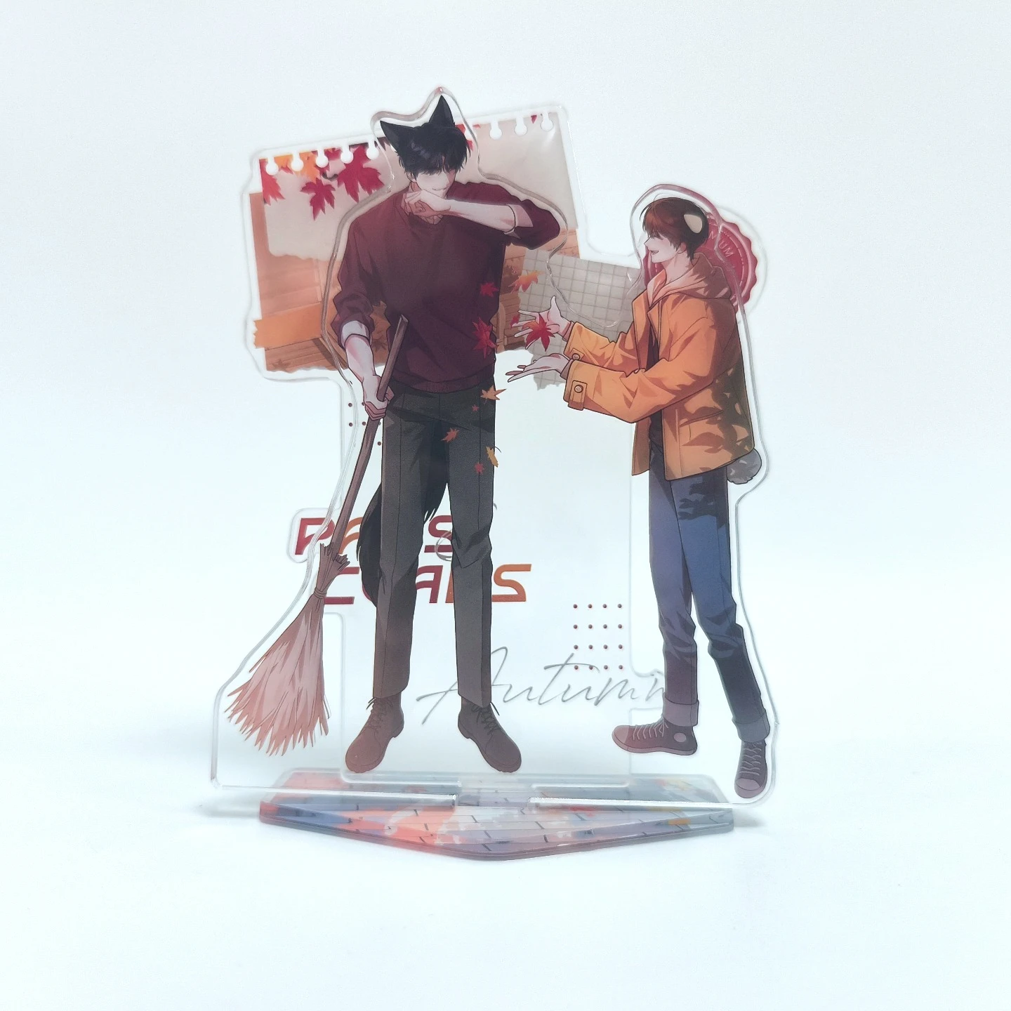 Paws & Claws Manhwa Sandwich Layer Acrylic Standee Anime Collectible Gift Desk Decor Key Chain