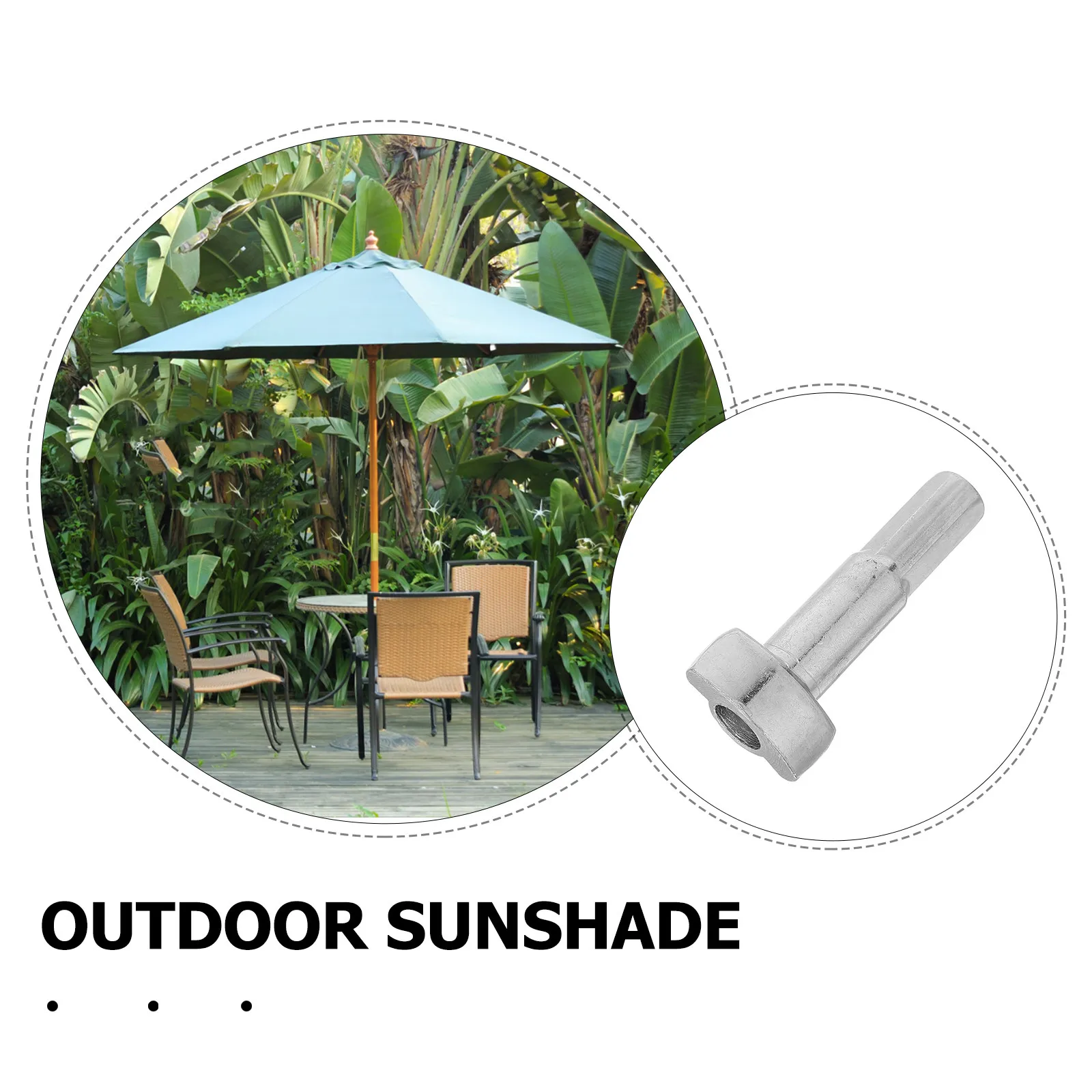 Patio Umbrella Crank Shaft Replacement Roman Umbrella Spare Parts Outdoor Garden Parasol Repair Kit Weather Resistant