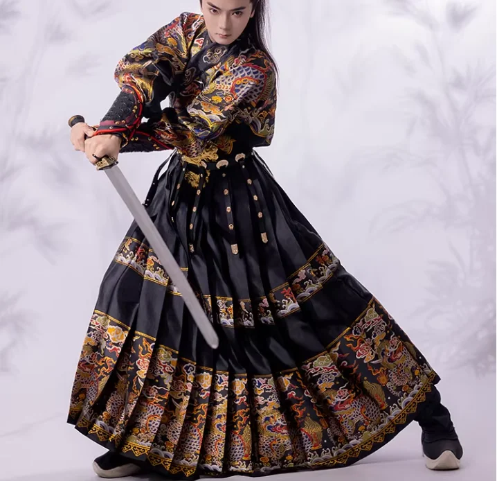 

Chinese Ming Dynasty Jinyiwei Uniform Man Hanfu Gowan