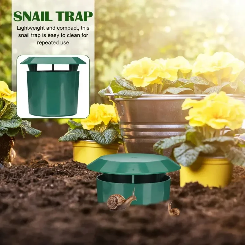 صديقة للبيئة الحلزون قفص سبيكة منزل الحلزون فخ الماسك الآفات رفض Gintrap أدوات مبيد الحشرات المنزلية حديقة مزرعة حماة #2