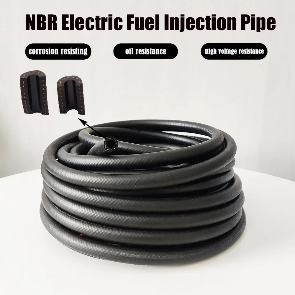 

Petrol Diesel Oil Resistant Rubber Car Tube Hose 4 5 6 8 10 12 13 14 16 19 22 25mm Diameter Flexible NBR Rubber Fuel Pipe Tube