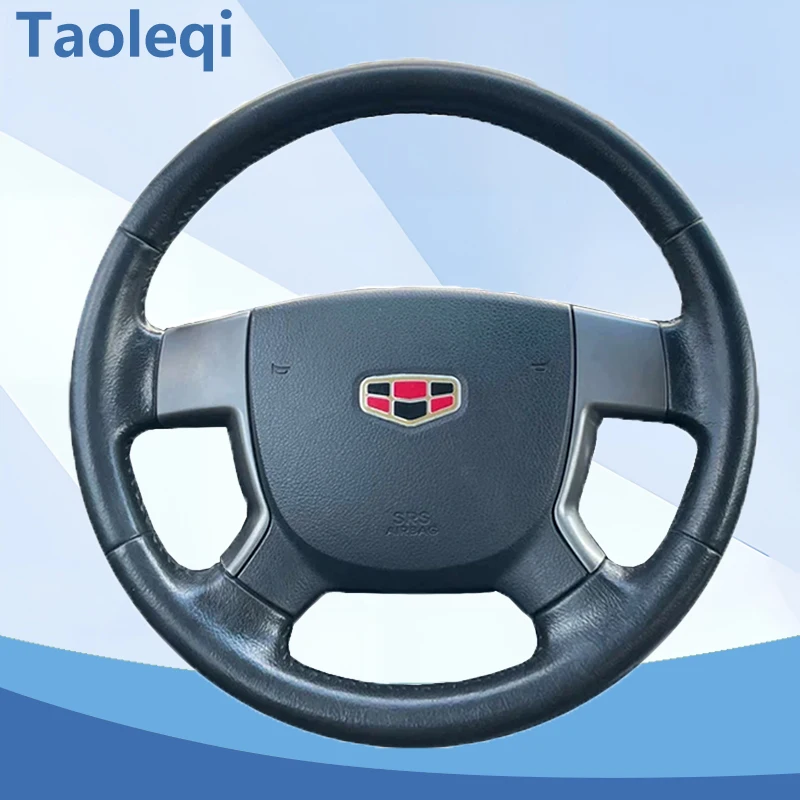 Car Steering Wheel Cover For Geely EMGRAND EC715 EC718 EC7 Napa Leather Steering Wrap Hand Sewing Durable Black