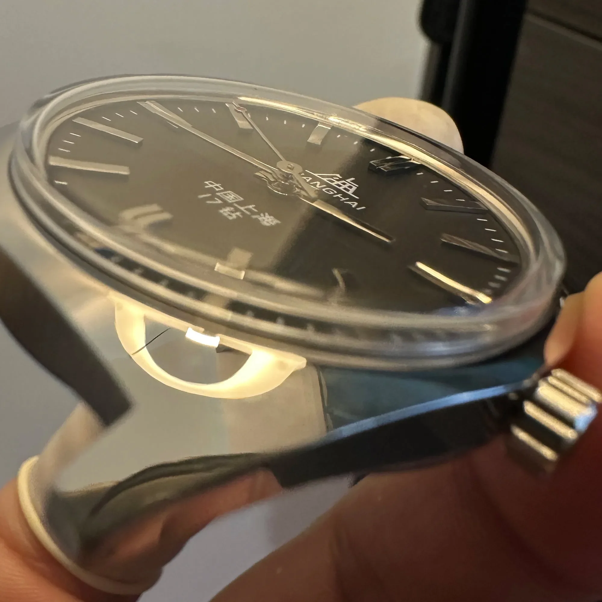 Reloj Shanghai con movimiento mecánico Manual para hombre, 7120, relojes de pulsera mecánicos de negocios simples Retro, 36mm