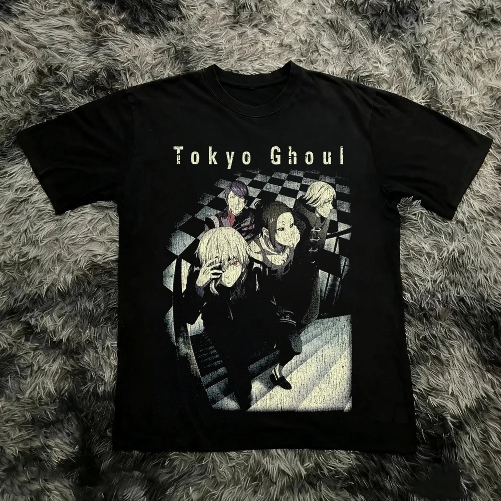 Anime Cosplay Tokyo Ghoul - Kaneki Ken Grafik Tişört Anime Tokyo