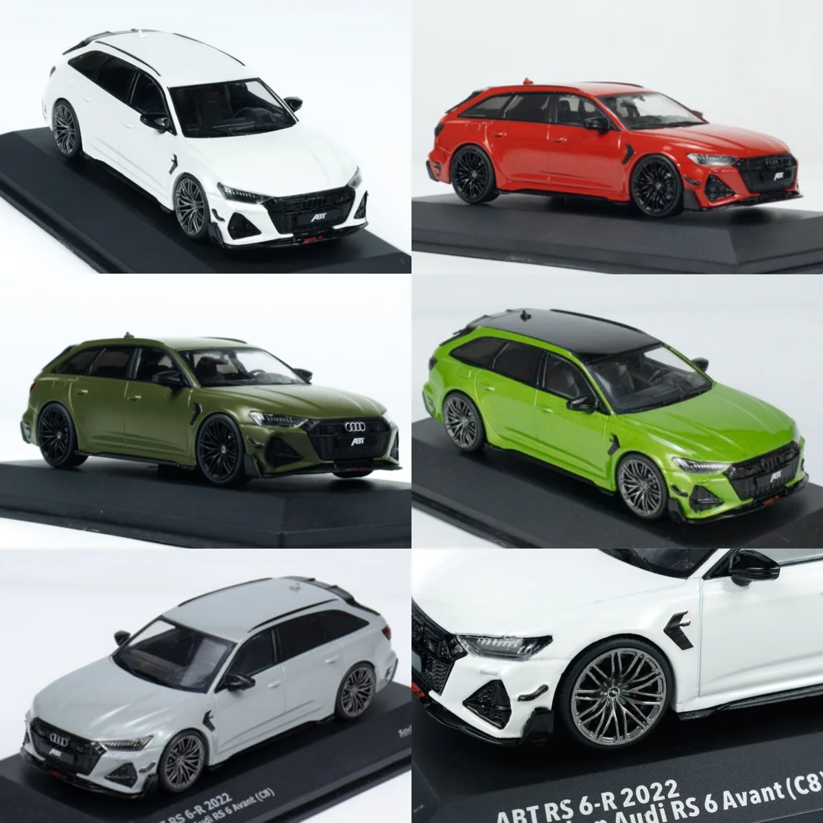 

Diecast SOLIDO 1:43 Scale AUDI ABT RS6 R C8 Grey Audi Alloy Car Model Collectible Toy Gift Souvenir Display Ornament