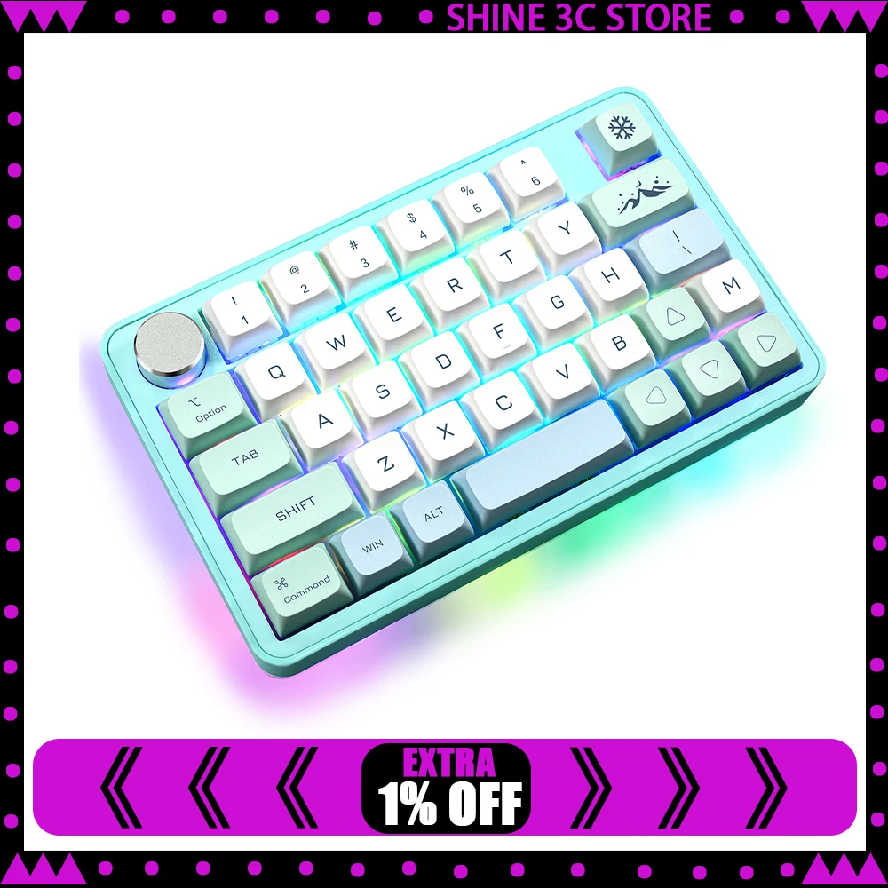 

Механическая клавиатура MK40, одноручная, левая, макропрограммирование, RGB, индивидуальная проводная ручка, игровая клавиатура, 38 клавиш, аксессуар для ноутбука